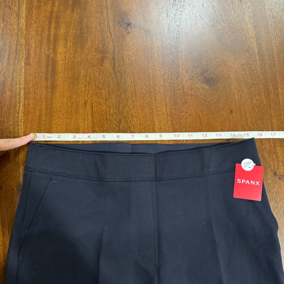 Spanx Polished Ankle Slim Pants On The Go in Classic Navy Size Large Petite - Picture 10 of 12